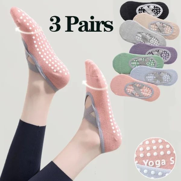 Professional Women Yoga Sock Silicone Anti-slip