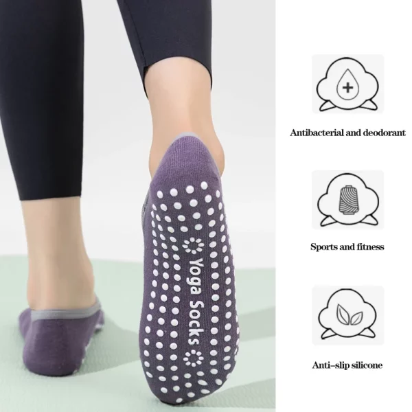 Professional Women Yoga Sock Silicone Anti-slip