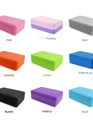 EVA Foam Yoga Block Props Brick Gym Pilates Yoga Column Back Exercise BodyBuilding Fitness Sport Workout Equipment for Home
