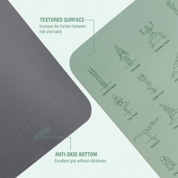 TPE Yoga Mat 183cm*57cm Eco-friendly Non-Slip Sports Fitness Mat For Exercise Yoga And Pilates Gymnastics Mat Fitness Equipment
