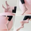 4-6 pairs of women's yoga socks, solid color midsole anti slip