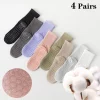 Yoga Socks for Women Cotton Silicone Non-Slip Fitness Gym Socks