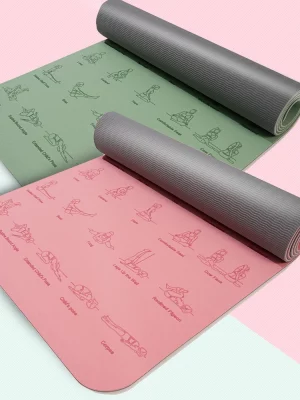 TPE Yoga Mat 183cm*57cm Eco-friendly Non-Slip Sports Fitness Mat For Exercise Yoga And Pilates Gymnastics Mat Fitness Equipment